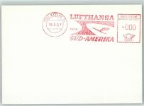 Süd-Amerika Flugpost Lufthansa KEINE AK