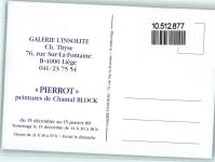 Pierrot - Vernissage 1989 - Galerie L`Insolite , 76, rue Sur La Fontaine Kunstausstellung