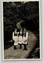 Hardanger - Drei Frauen AK Trachten Norwegen