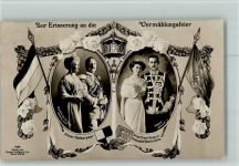 Nr. 4194 Liersch - Erinnerung an die Vermählung Prinzessin Viktoria Luise AK Beisetzun der Kaiserin - NPG Nr. 9 AK Gute Erhaltung Adel Prinzessin Victoria Luise Foto AK