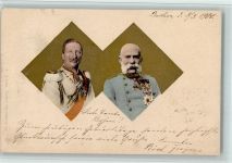I AK Zweibund Deutschland-Österreich 1900