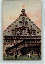 W8990 Lindau (Bodensee) Karte Nr. 140 - Rathaus AK Primus Künstlerkarte