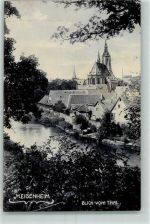 55590 W6554 Meisenheim , Glan 1911 - Kirche Glan Blick vom Thal