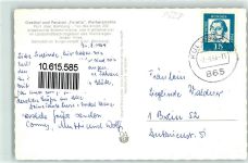 96260 W8628 Weihersmühle - Gasthaus Forelle Jagdzimmer Speisesaal Kachelofen