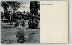 Frau bei der Näharbeit , Volkstypen Verlag der Mission der deutschen Baptisten Kolonien