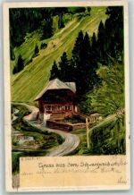 Gruss aus dem Schwarzwald Verlag Velten Nr. 6 AK Daur, H. 1897 Lithographie