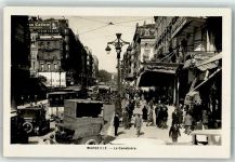 13000 Marseille - la Canebiere Oldtimer Straßenbahn