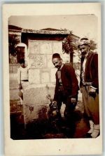 Tracht Brunnen Ort handschriftlich Motiv Mazedonien Privatfoto AK