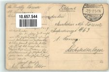 33098 W4790 Sennelager 1917 Gebrauchsspuren Im neuen Lager Kasernengebäude Feldpost