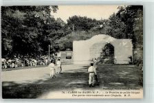 64250 Cambo-les-Bains - le Fronton de pelote basque Emailleschild Picon