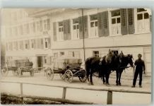 Bauernwagen Tiergespann 1925 Privatfoto AK