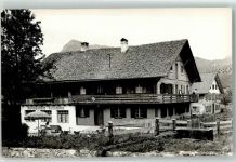 6675 Tannheim Foto AK Alpengasthaus Bergheim Hüttenstempel