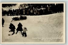 O6055 Oberhof , Thüringen Intern. Wintersportplatz Bobcourve Bob 1931 Foto AK