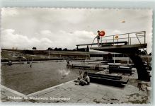 65589 W6253 Hadamar , Westerw Gebrauchsspuren Schwimmbad Foto Ak