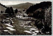 72250 W7605 Bad Peterstal Foto AK Kurhaus mit Schwimmbad und Minigolf