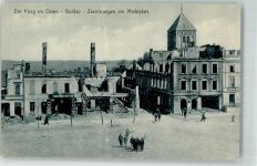Goldap Foto AK Marktplatz WK I Zerstörungen
