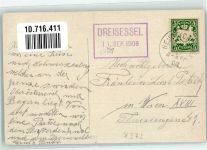 Nova Pec Neuofen 1908 Lithographie Stifter Denkmal Blöckensteinsee