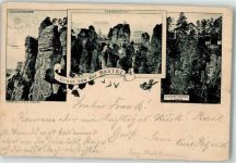 01847 O8351 Bastei 1898 Vorläufer Hotel Bastei Sächsische Schweiz