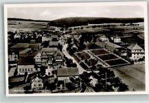 75378 W7263 Möttlingen , Württ 1938 Foto AK Fliegeraufnahme des Ortes mit der Blumhardtkirche