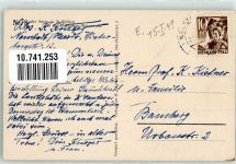 Nr. 8 Herbst im Weinberg Auslese sign. Strieffler Wein 1949 Künstlerkarte