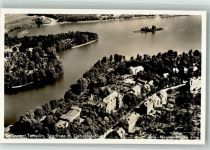 17268 O2090 Templin - Fliegeraufnahme Templin Stadtsee mit Liebesinsel