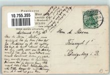 Broager Broacker 1908 Privatfoto AK Drei Urlauber mit dänischer Fahne Ort lt. Stempel