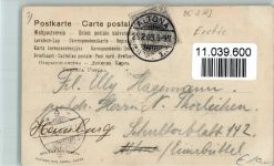 Erotik - Frau zeigt in Begleitung ihr Bein 1903 AK Sect