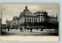 W8000 München Justizpalast ca 1905 AK viele Menschen Gericht