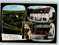 63863 W8751 Eschau , Unterfr - Gasthaus Pension Hof Hundsrück Schäferhund 4-Bildaufnahme