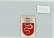 73430 W7080 Aalen , Württ - Vignette Wappen Kaffee Hag ca 1920-1940 Aal