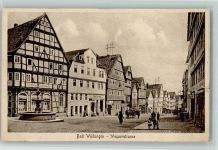W3590 Bad Wildungen Wegaerstrasse Löwen-Apotheke Fachwerkhaus Brunnen Apotheke