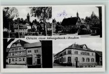 75203 W7535 Königsbach-Stein - Ortsansichten Fachwerkhaus 4-Bildaufnahme