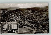 64673 W6144 Zwingenberg , Bergstr - Luftaufnahme Gesamtansicht Kaffee Restaurant Rheinblick 2-Bildaufnahme