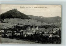 72639 W7442 Neuffen - Ortsansicht mit Blick auf Hohen-Neuffen