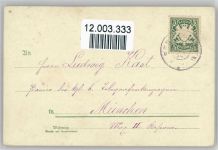 Mädchen mit Brief 1904 Litho AK Briefkasten