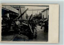 Hochwasser - zerstörtes Gebäude Hochwasser 1950 Foto AK
