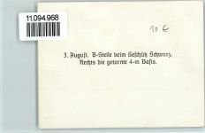3. august B-Stelle beim Geschütz Schwarz, rechts die getarnte 4-m Basis Artillerie WK II FOTO KEINE AK