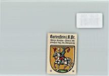 Bartenstein Bartoszyce - Vignette Wappen Kaffee Hag ca 1920-1940