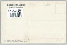 Mütterferien Aktion Künstler Laszlo - Das Frühstück - Verlag Seemann Nr. 175 E. A. Seemann