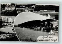 92676 W8489 Eschenbach i.d.OPf. - Ortsansichten Segelboot Zeltplatz Mehrfachaufnahme