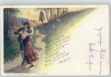 Serie VI - Wetterkreuz - Trachten - 1900 AK Döcker, E. Künstlerkarte