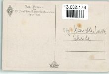 Wien 1928 - 10. Dt. Sängerbundesfest, Franz Schubert , sign Schüle Musik Künstlerkarte