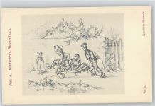 Skizzenbuch Nr. 52 - Kinderspiele Hendschel, A. Künstlerkarte