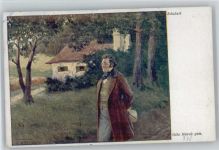 sign Nowak - Spaziergang Schubert, F. Künstlerkarte