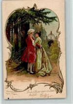 Liebespaar, litho - 1903 AK Döcker, E.