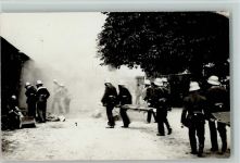 Feuerwehrübung Foto AK Feuerwehr