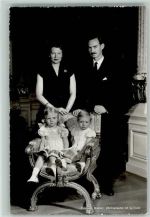 Familie Grand Ducale ca 1958 AK Adel Luxemburg