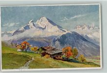 Watzmann 1918 AK Berghäuser - Berge Compton, E. H. Künstlerkarte