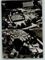 49545 W4542 Tecklenburg - Luftaufnahme Campingplatz Knoblauchsberg Freibad
