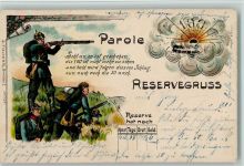 Nr. 737 Verlag Freund - Parole - Schießübung , litho 1902 AK Reserve